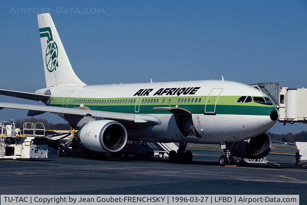 TU-TAC, 1991 Airbus A310-304 C/N 571, Air Afrique ready departure to Dakar