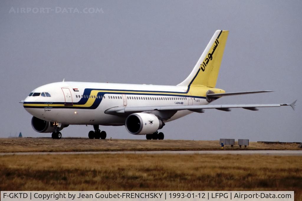 F-GKTD, 1990 Airbus A310-304 C/N 552, Sudan Airways (now bought 5/26/06 Stored KVCV 9/24/15)