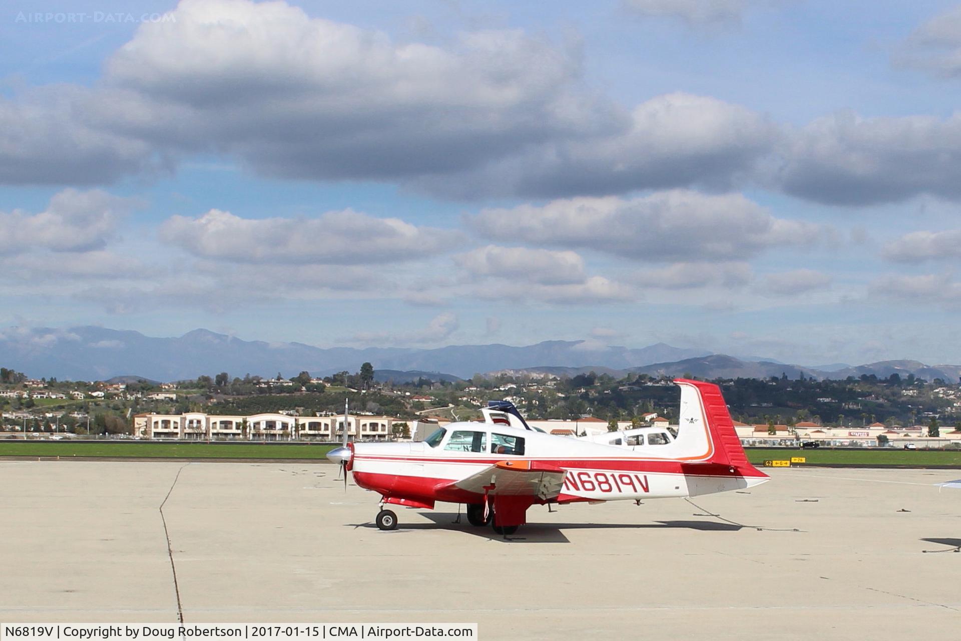 N6819V, 1971 Aerostar M-20E Aerostar 201 C/N 21-0006, 1971 Mooney M20E CHAPARRAL, Lycoming IO-360-A1A 200 Hp, originally Aerostar markings, 23 built in 1971.