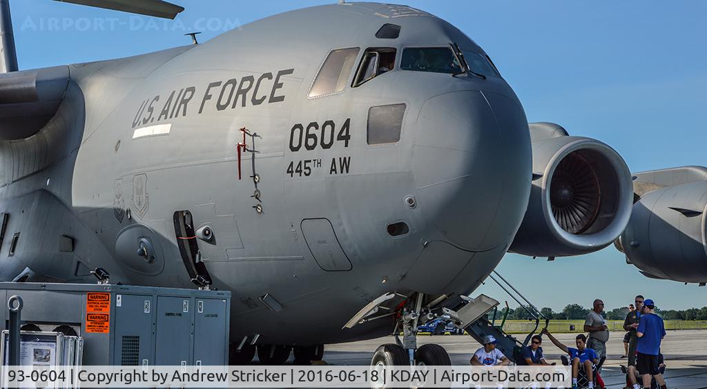 93-0604, 1994 McDonnell Douglas C-17A Globemaster III C/N F-23/P-20, On static display at the 2016 Vectren-Dayton Air Show