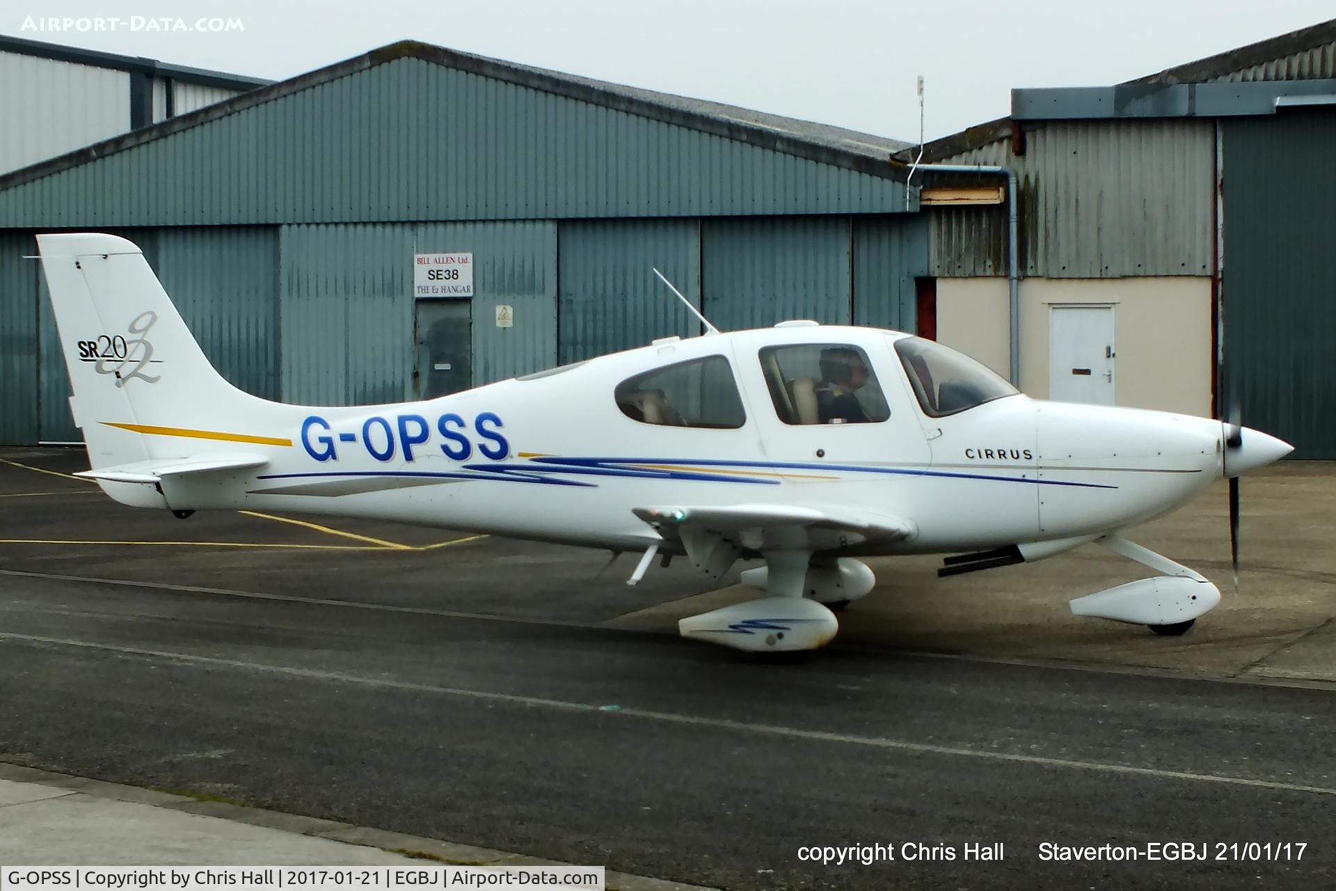 G-OPSS, 2004 Cirrus SR20 G2 C/N 1458, at Staverton