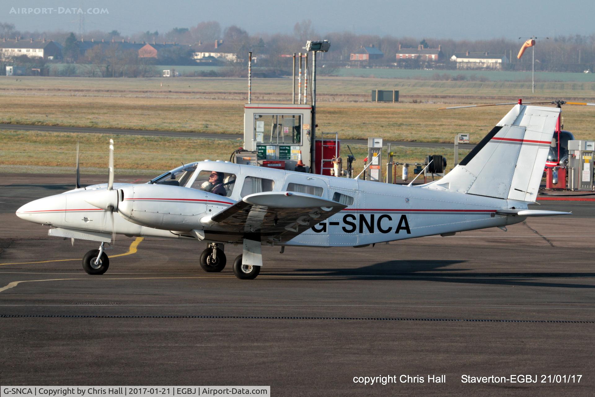 G-SNCA, 1979 Piper PA-34-200T Seneca II C/N 34-7970355, at Staverton