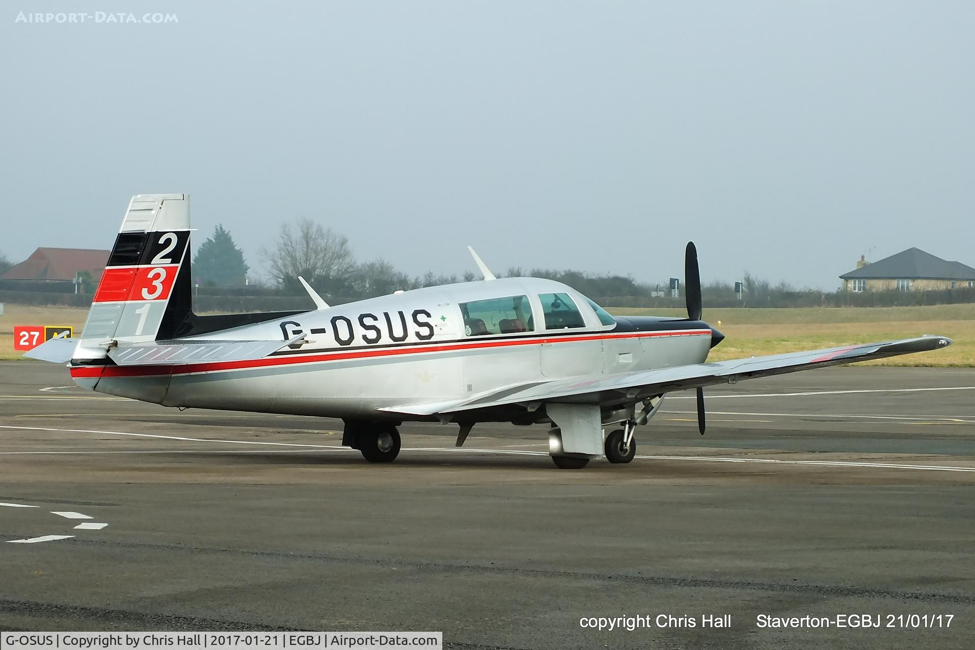 G-OSUS, 1980 Mooney M20K C/N 25-0429, at Staverton