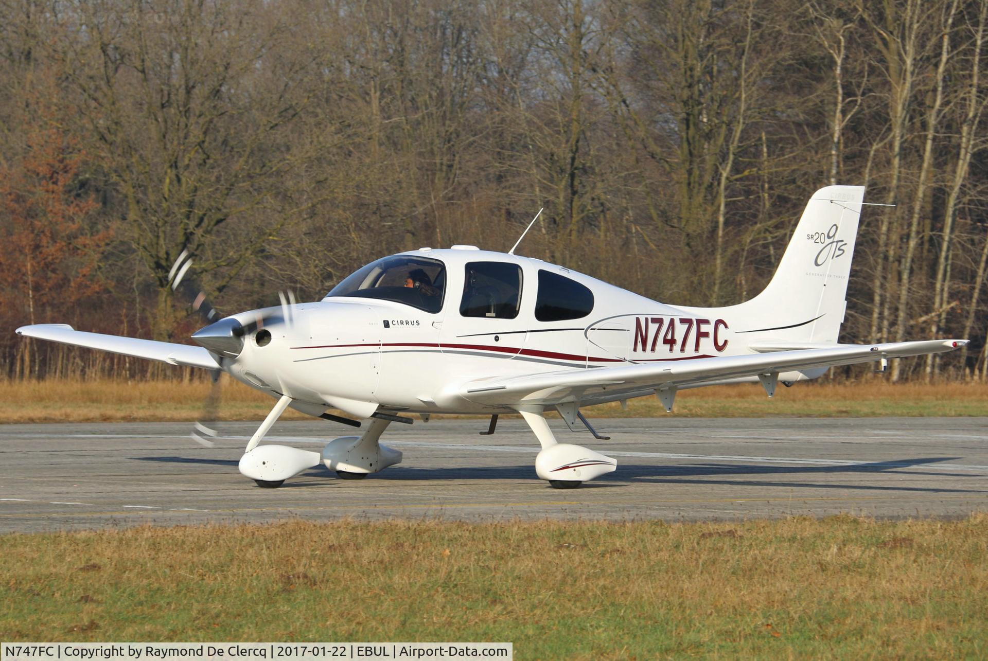 N747FC, 2008 Cirrus SR20 GTS C/N 1987, Visitor at Ursel.