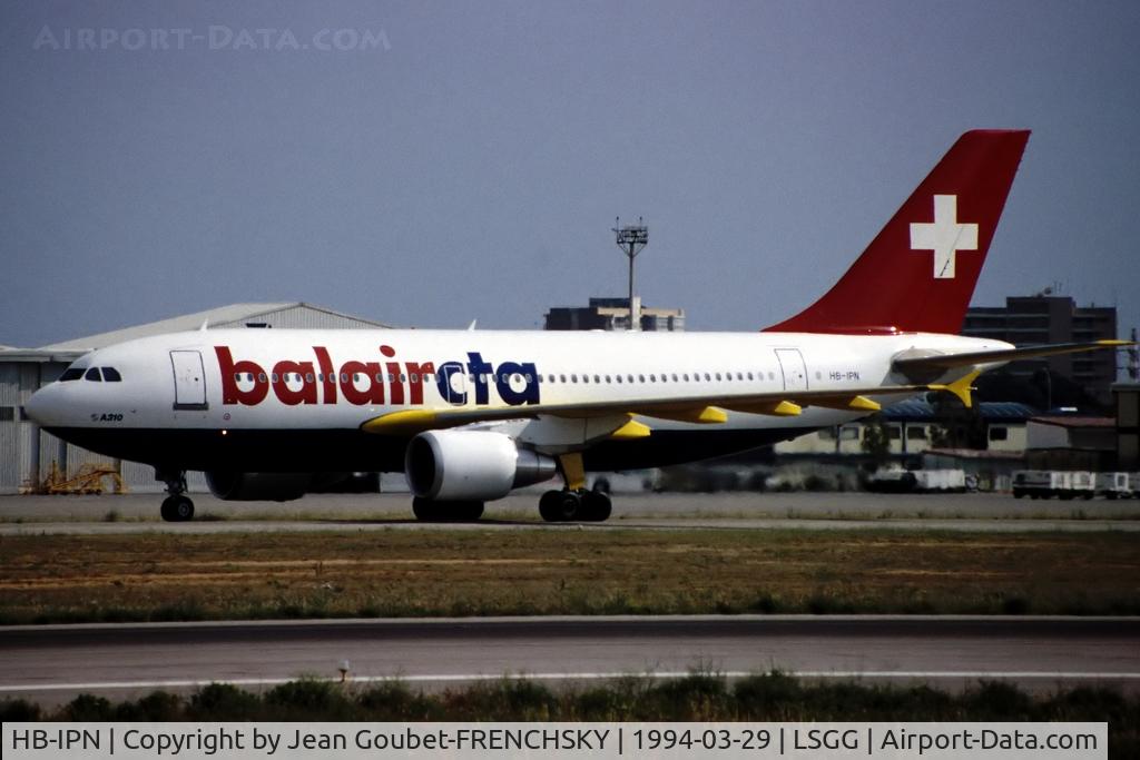 HB-IPN, 1992 Airbus A310-325 C/N 672, Balair CTA (stored DAC Mar 2016 seen Nov 2016)