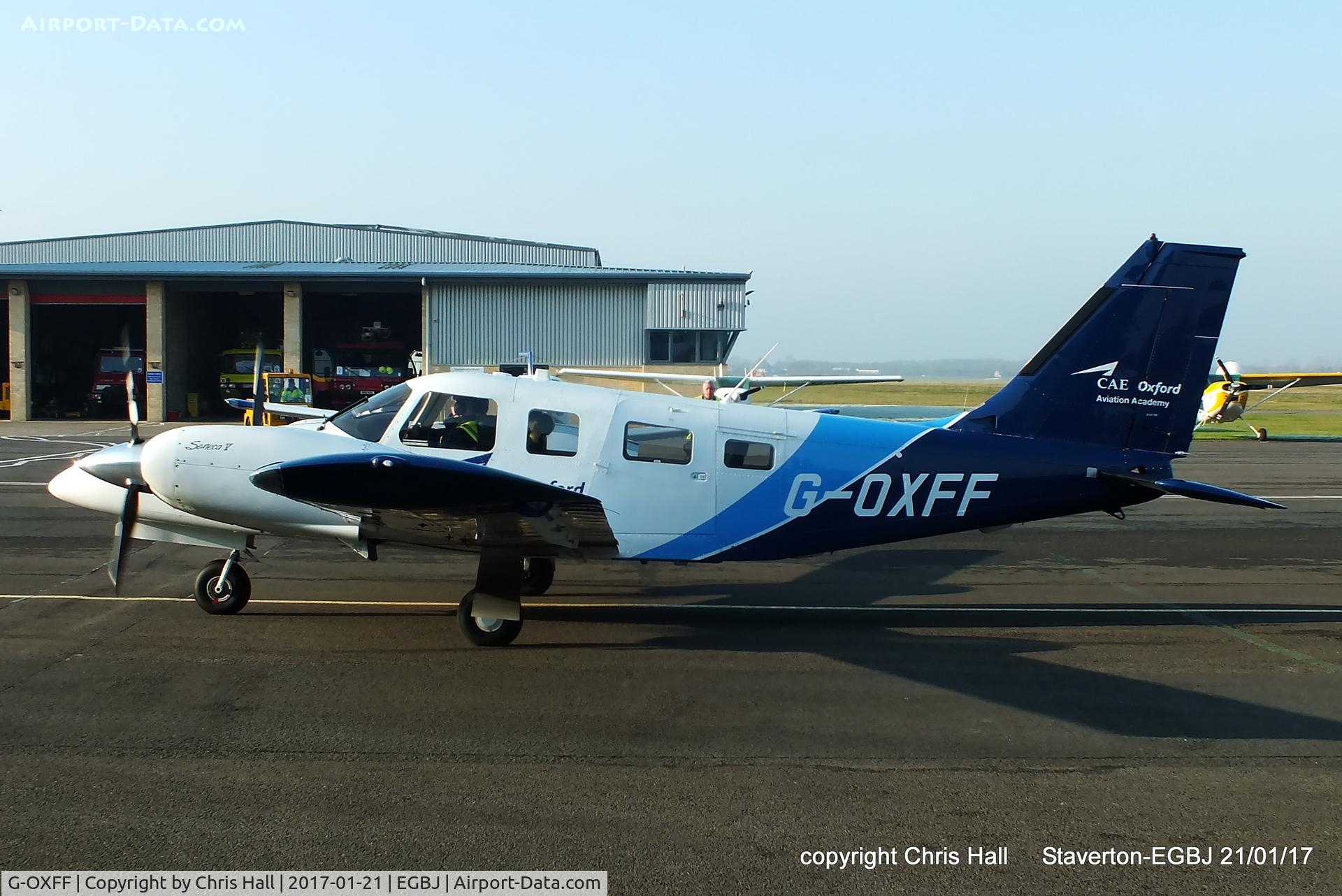 G-OXFF, 2013 Piper PA-34-220T Seneca V C/N 34-49485, at Staverton