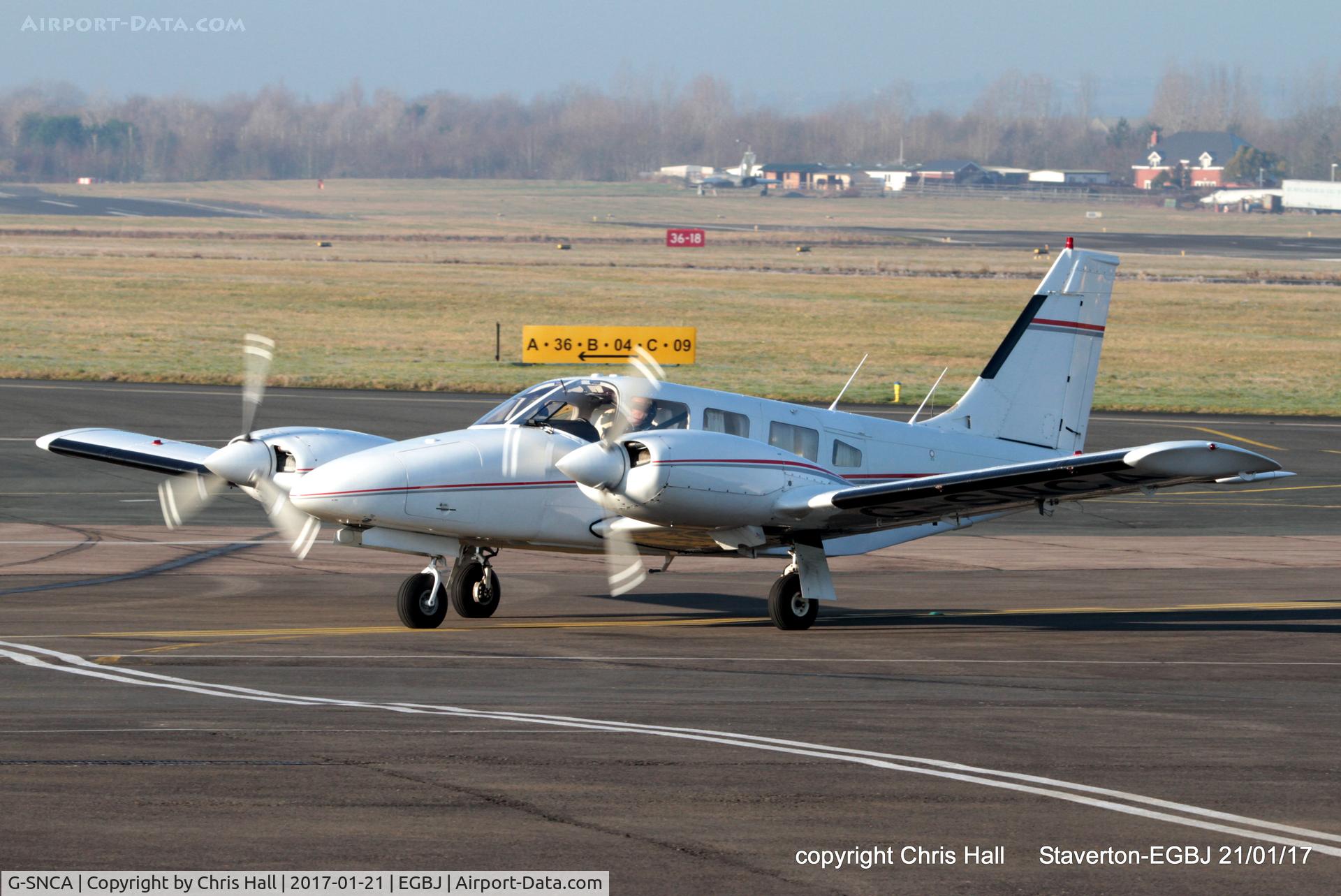 G-SNCA, 1979 Piper PA-34-200T Seneca II C/N 34-7970355, at Staverton