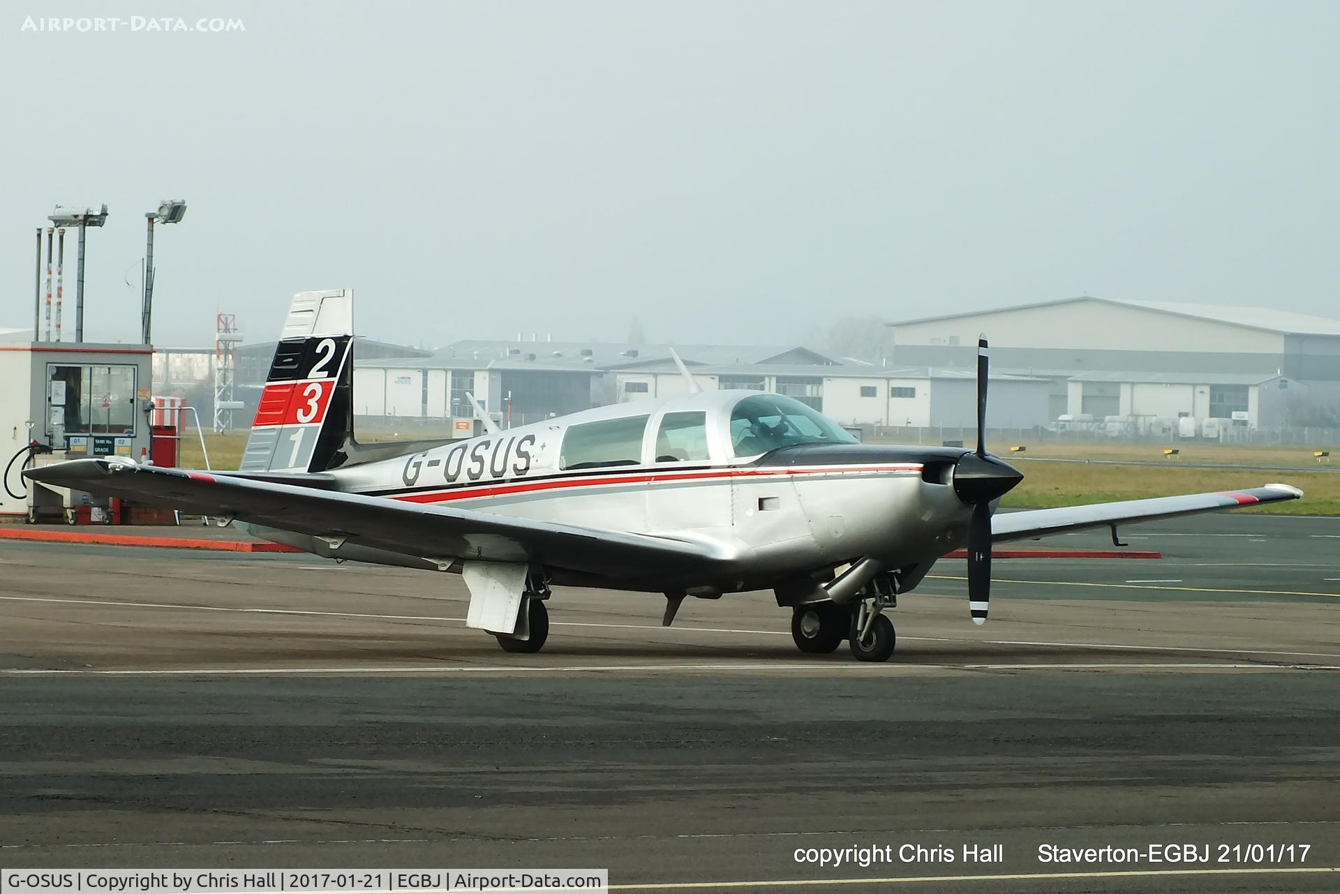 G-OSUS, 1980 Mooney M20K C/N 25-0429, at Staverton