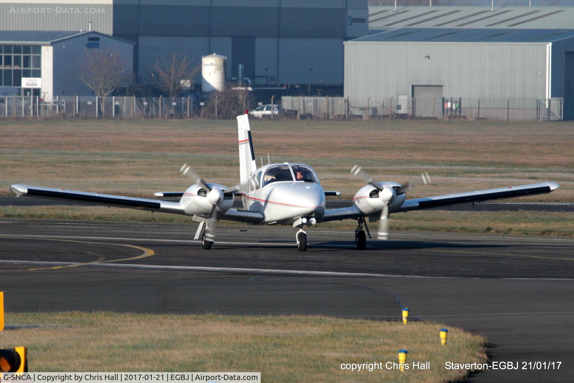G-SNCA, 1979 Piper PA-34-200T Seneca II C/N 34-7970355, at Staverton