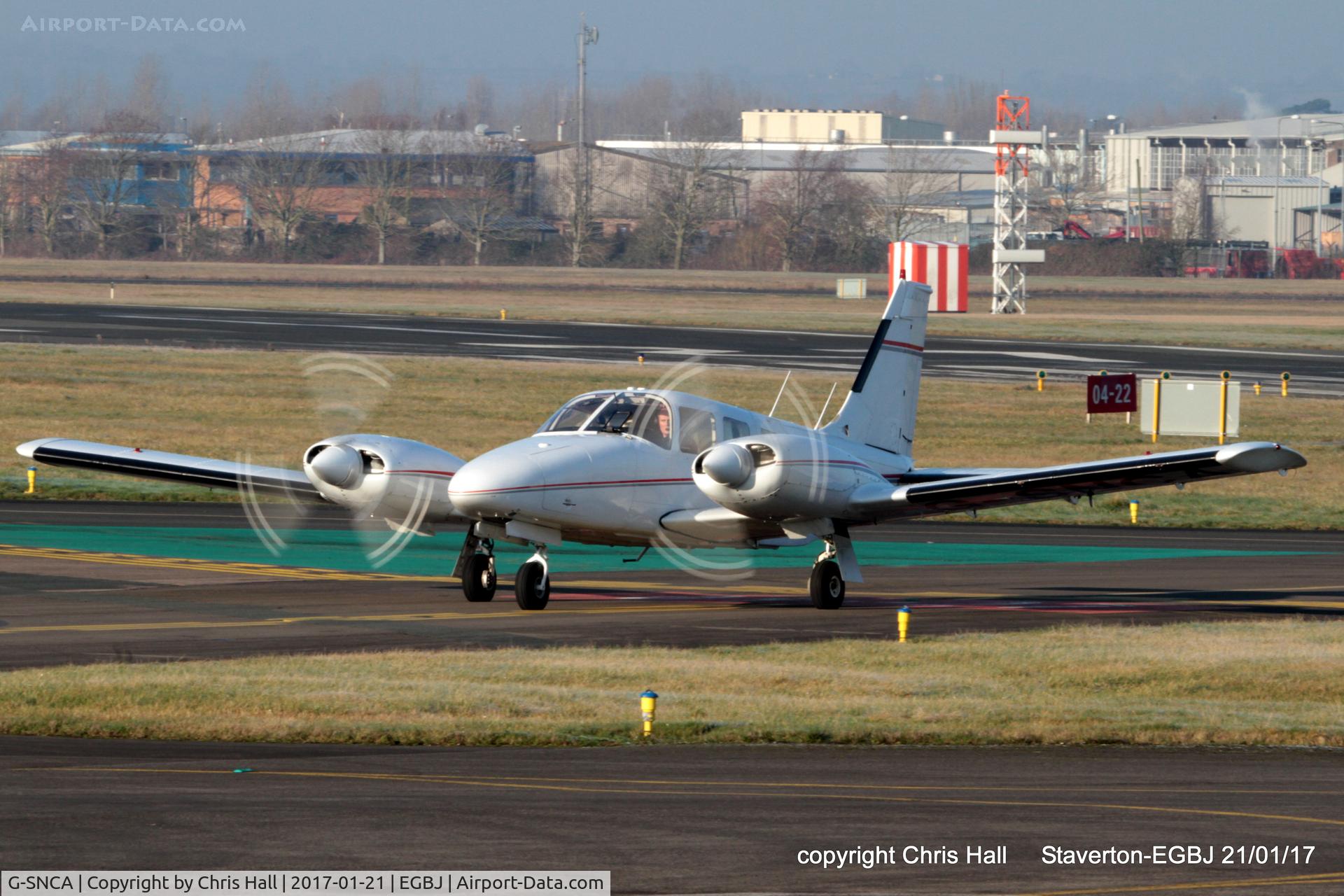 G-SNCA, 1979 Piper PA-34-200T Seneca II C/N 34-7970355, at Staverton