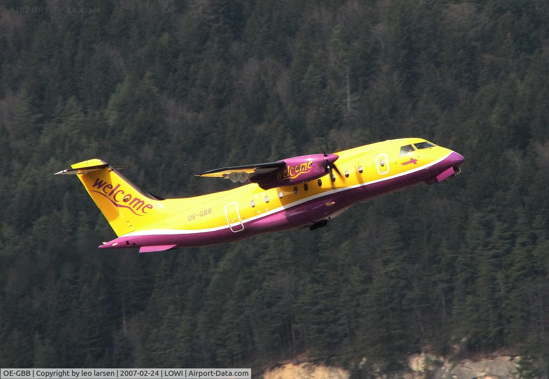 OE-GBB, 1996 Dornier 328-110 C/N 3078, Innsbruck 24.2.2007