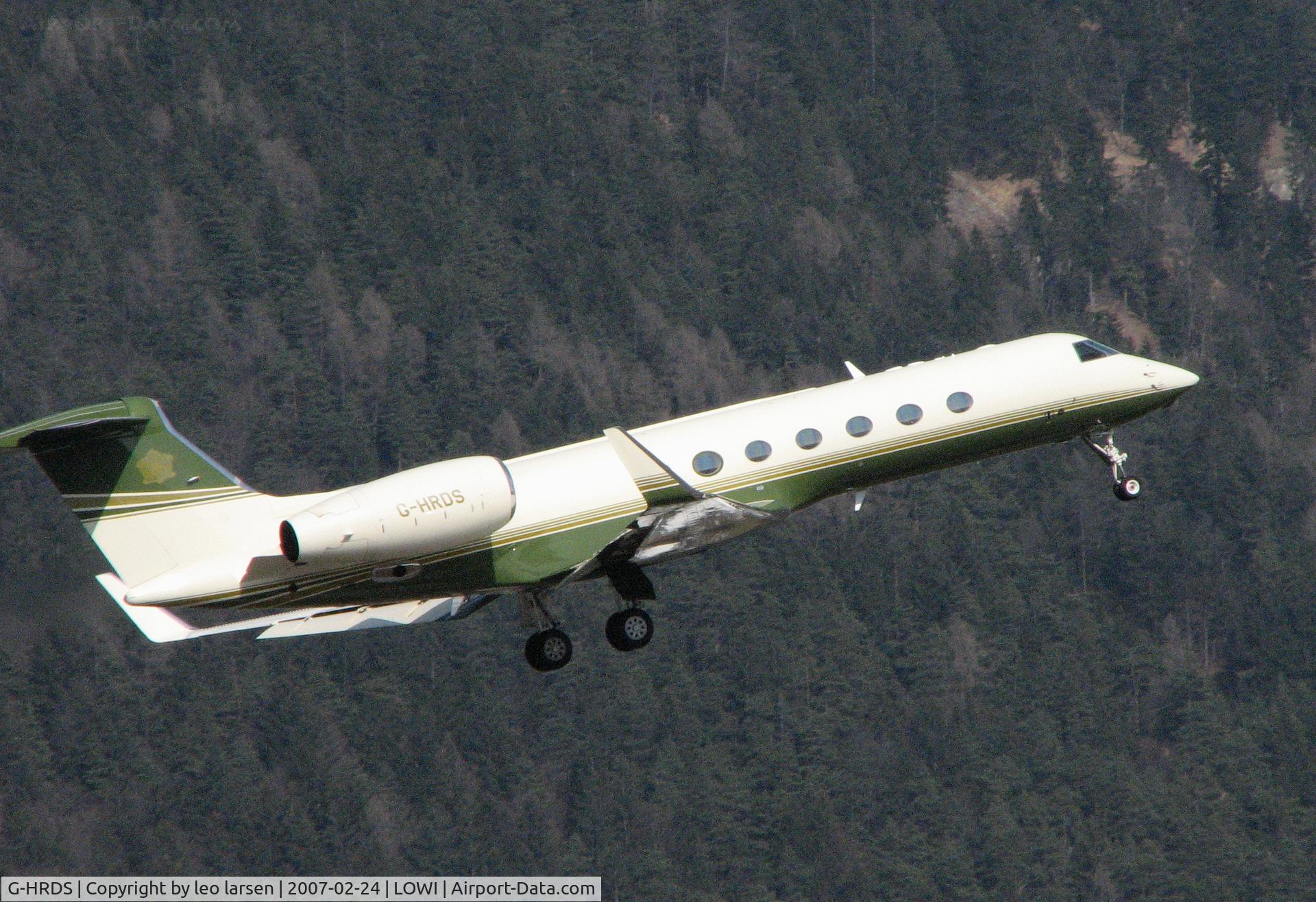G-HRDS, 2004 Gulfstream Aerospace GV-SP (G550) C/N 5032, Innsbruck 24.2.2007