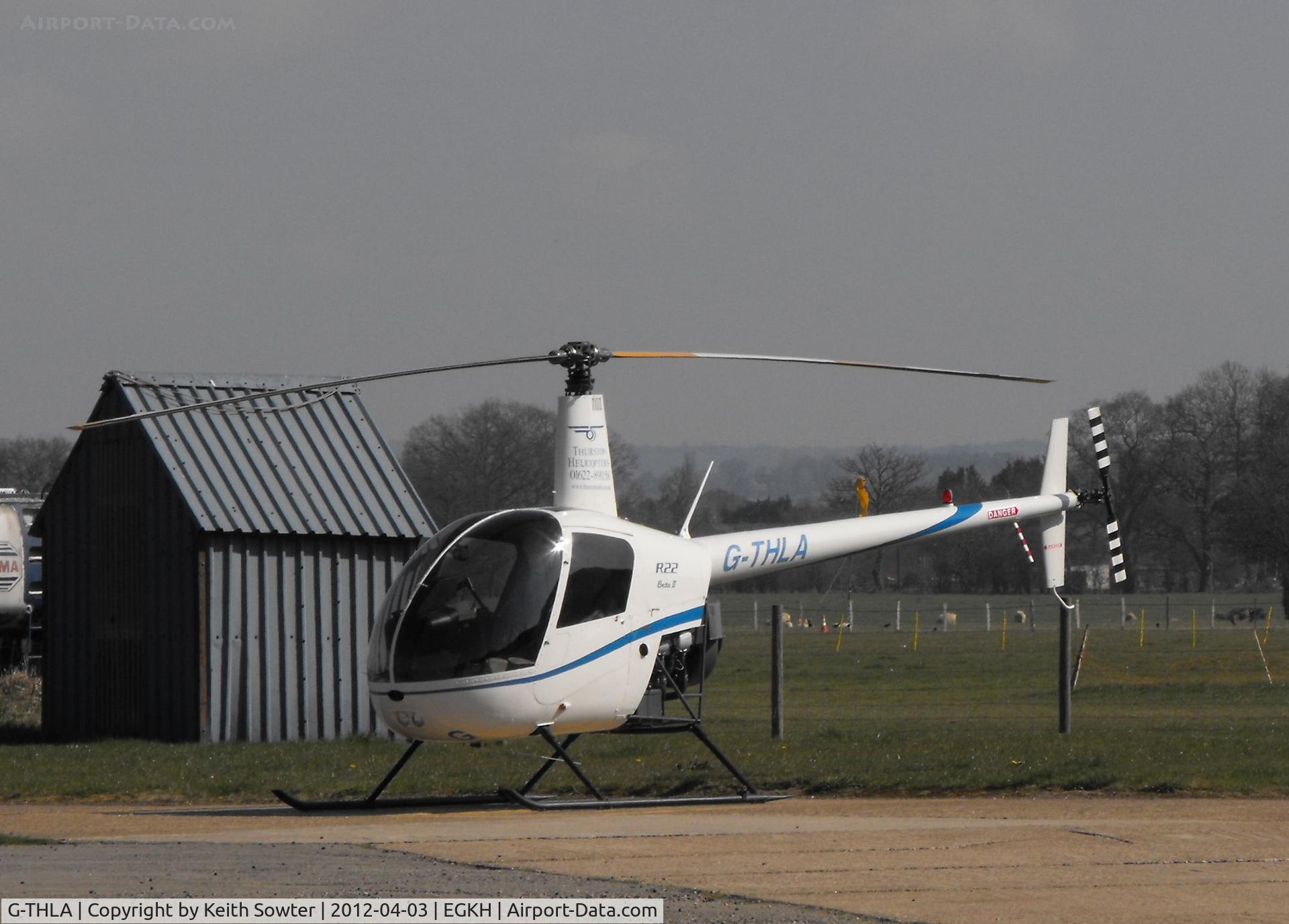 G-THLA, 2003 Robinson R22 Beta C/N 3462, Headcorn resident