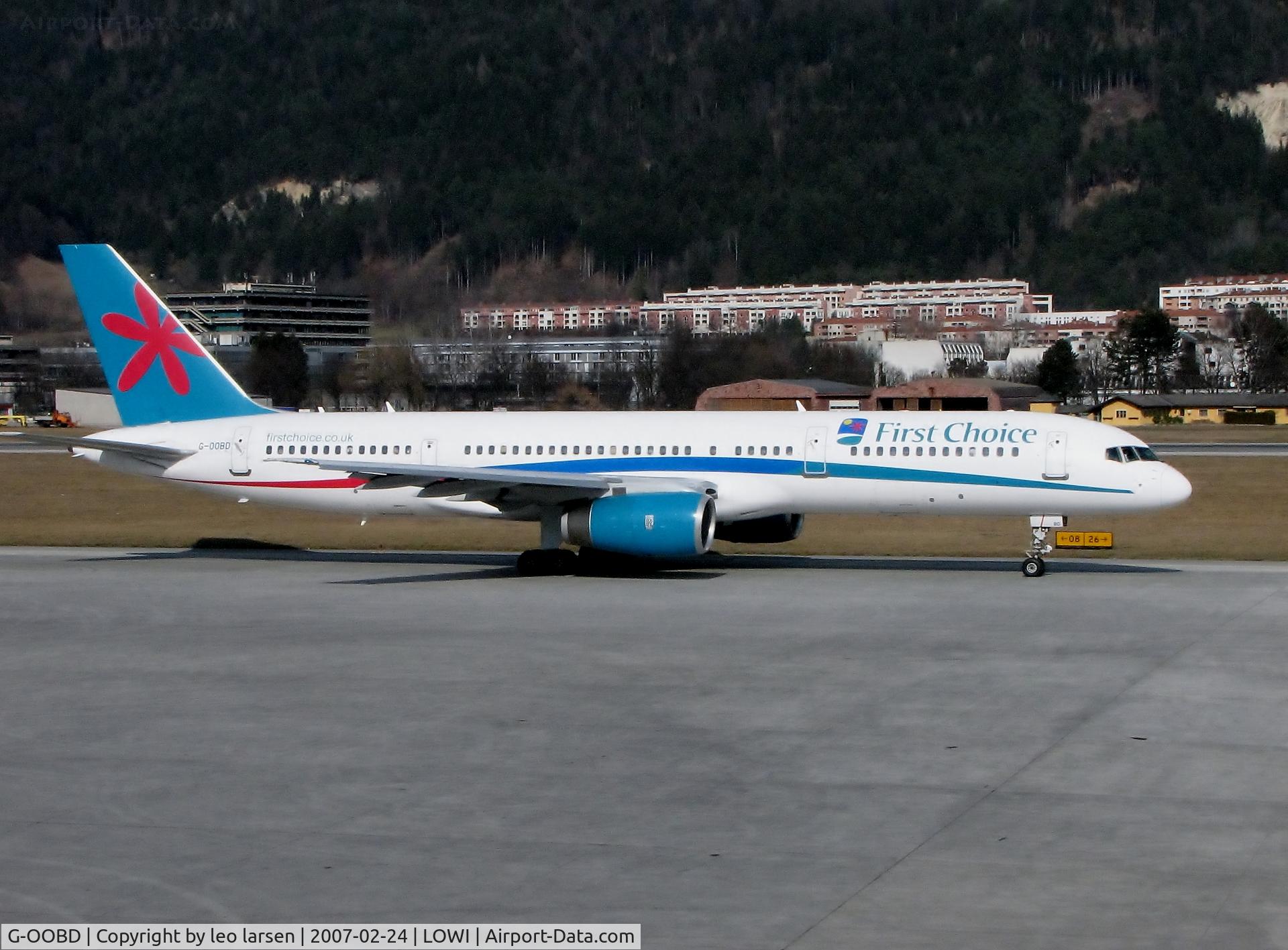 G-OOBD, 2003 Boeing 757-28A C/N 33099, Innsbruck 24.2.2007