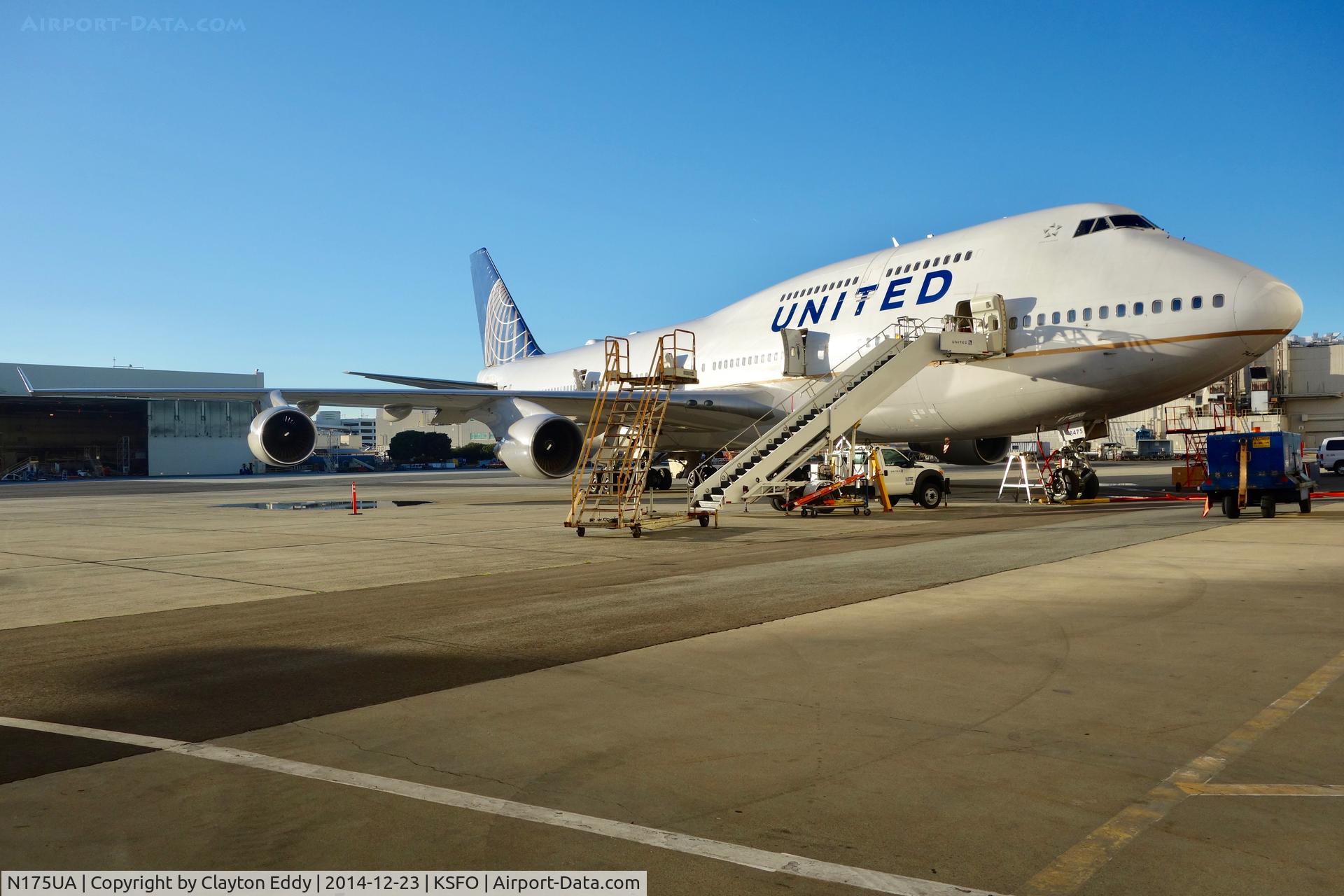 N175UA, 1990 Boeing 747-422 C/N 24382, SFO 2014