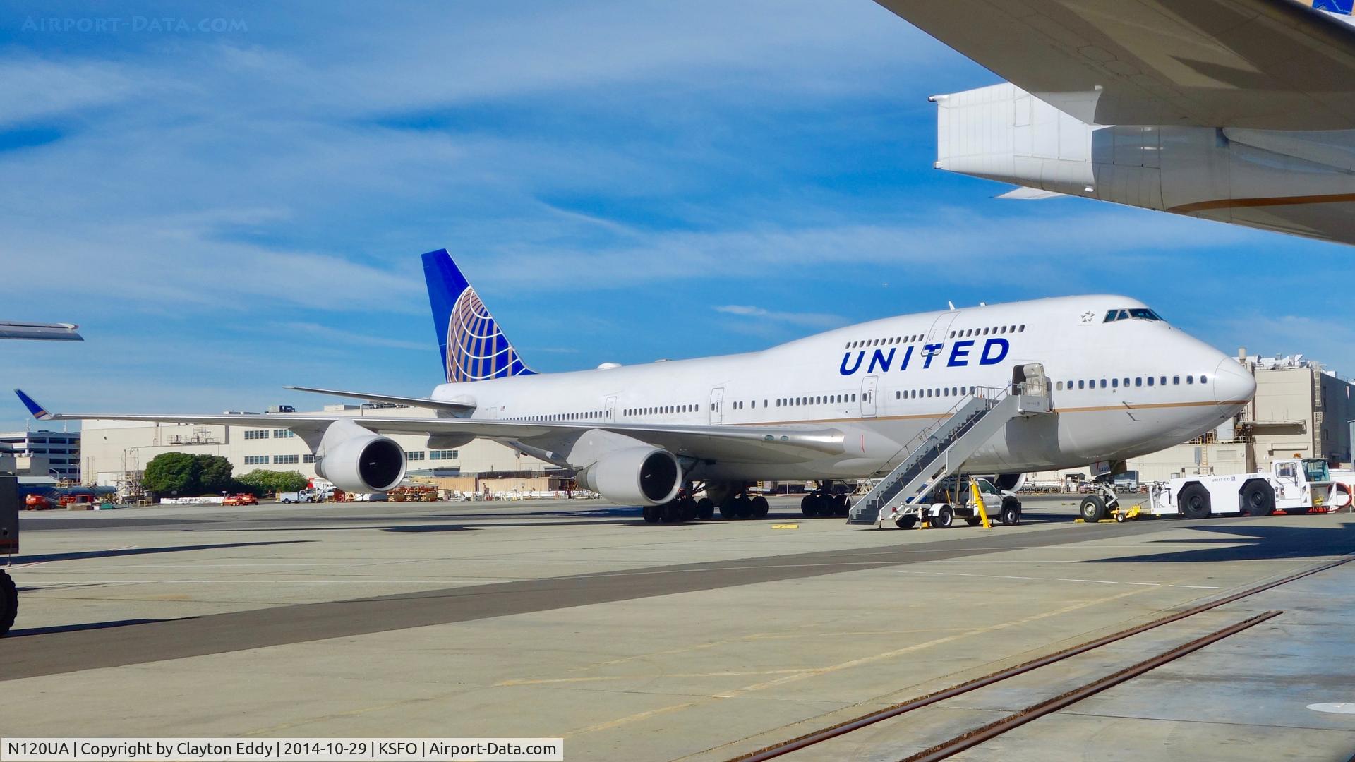 N120UA, 1999 Boeing 747-422 C/N 29166, SFO 2014