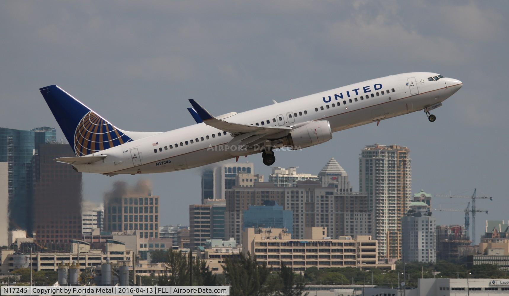 N17245, 1999 Boeing 737-824 C/N 28955, United