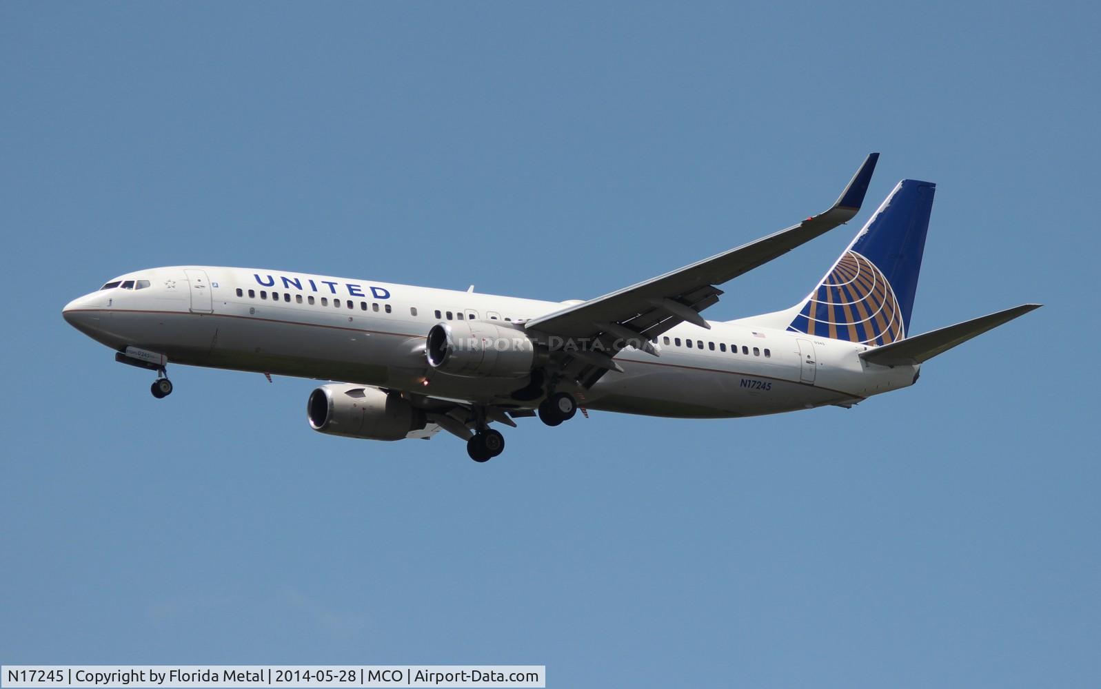 N17245, 1999 Boeing 737-824 C/N 28955, United