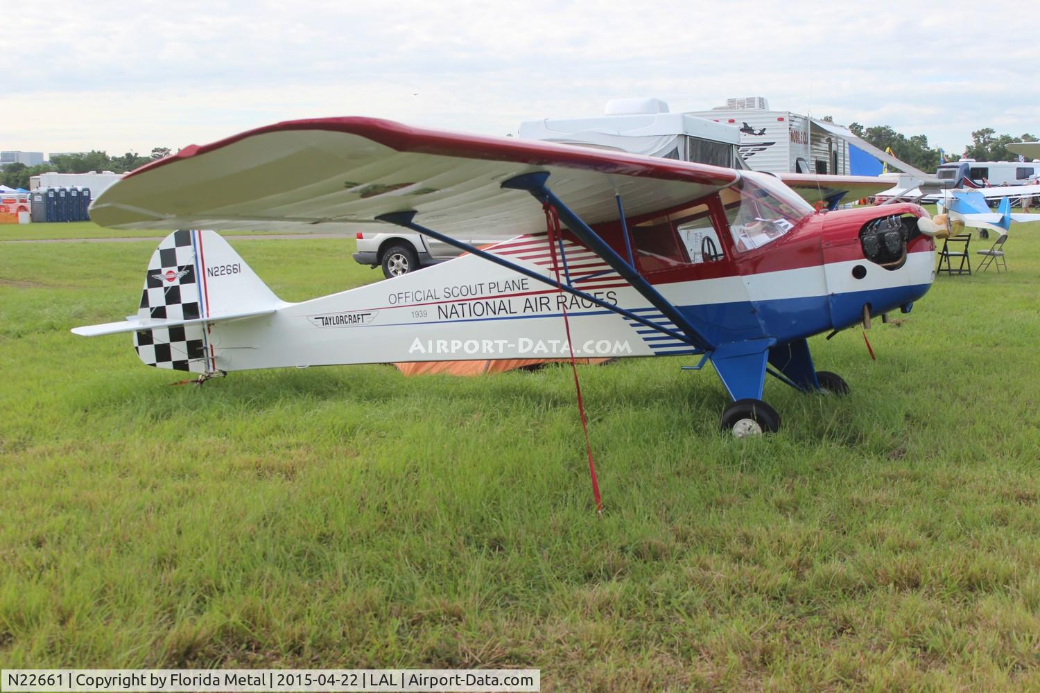 N22661, 1939 Taylorcraft BL-65 (L-2F) C/N 1308, BL-65