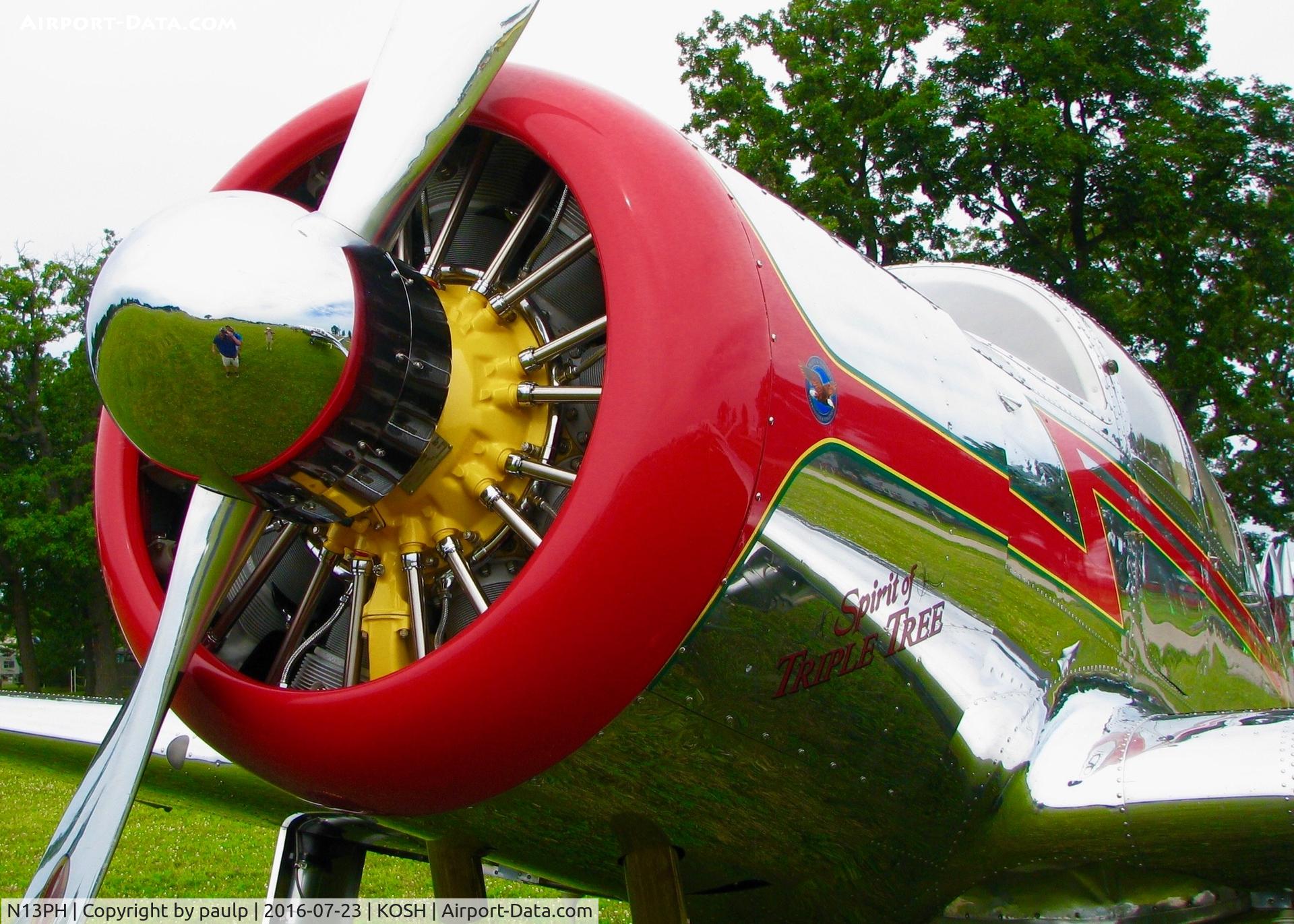 N13PH, 1938 Spartan 7W Executive C/N 13, At Oshkosh.