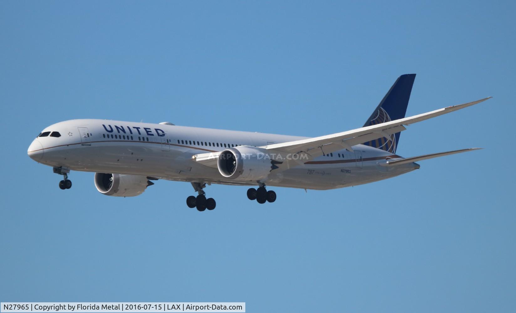 N27965, 2016 Boeing 787-9 Dreamliner C/N 37815, United