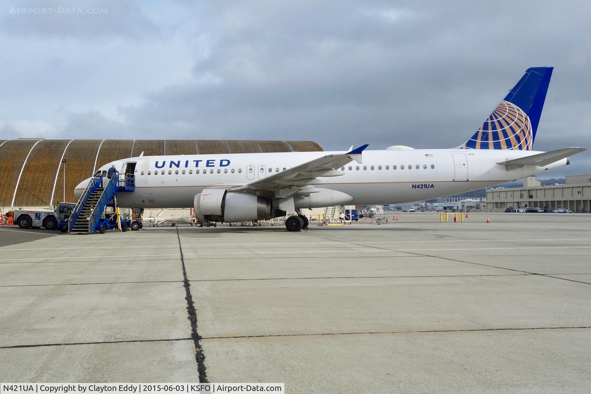 N421UA, 1994 Airbus A320-232 C/N 500, SFO 2015