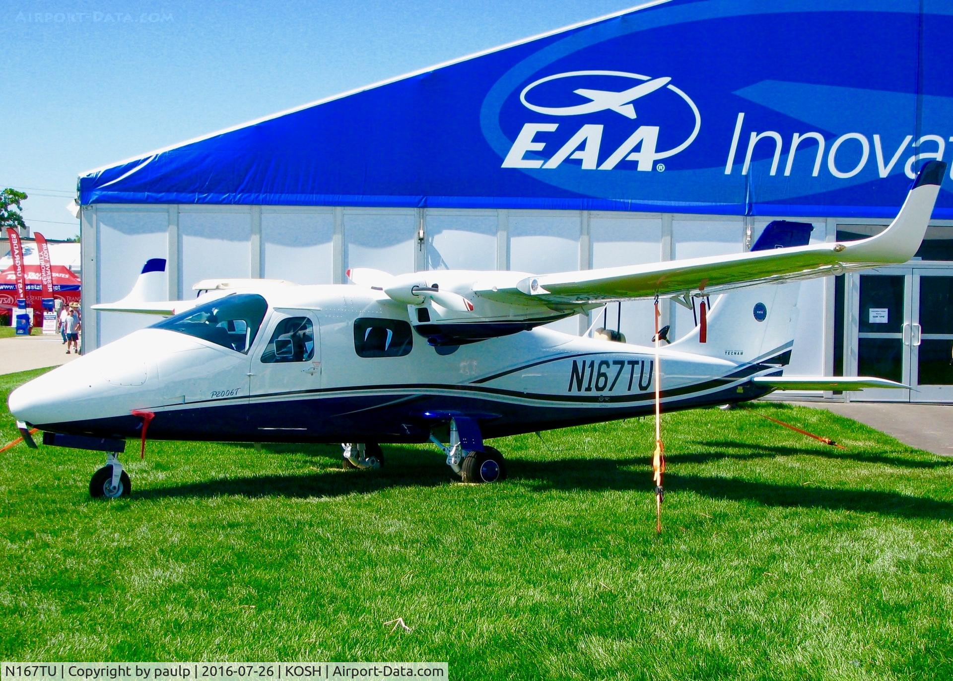 N167TU, 2016 Tecnam P-2006T C/N 167/US, At Oshkosh.