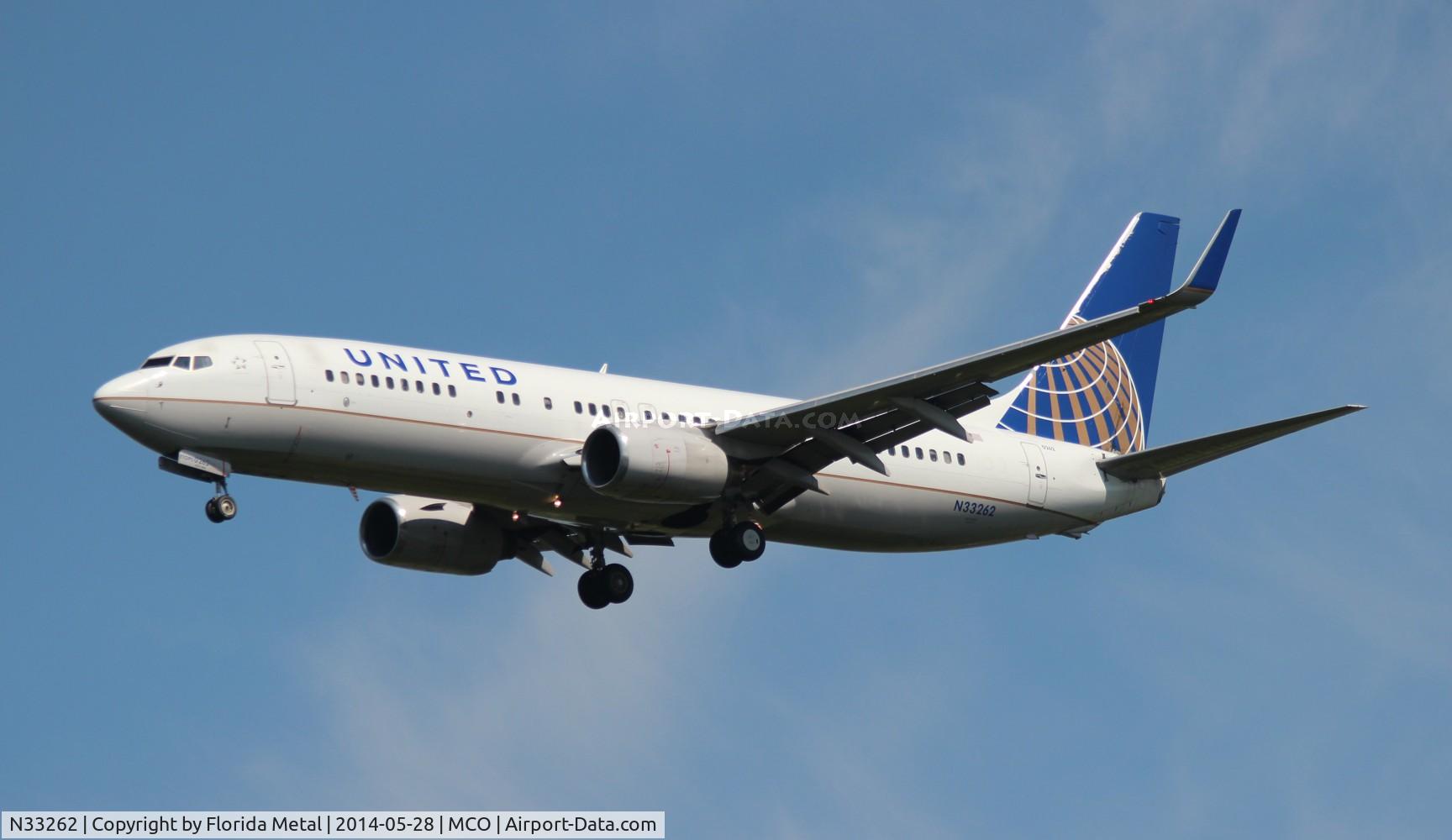 N33262, 2001 Boeing 737-824 C/N 32402, United