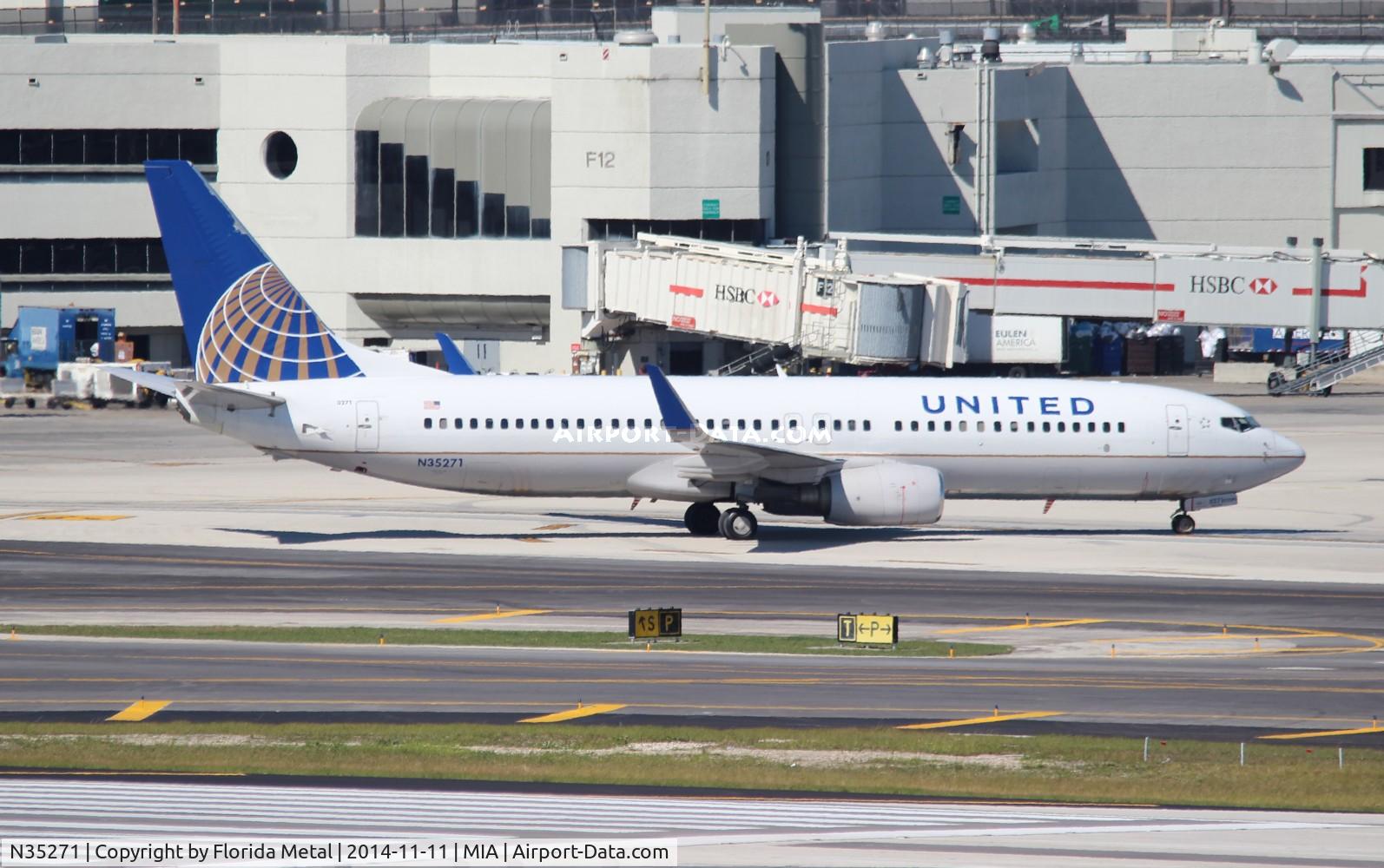 N35271, 2001 Boeing 737-824 C/N 31589, United