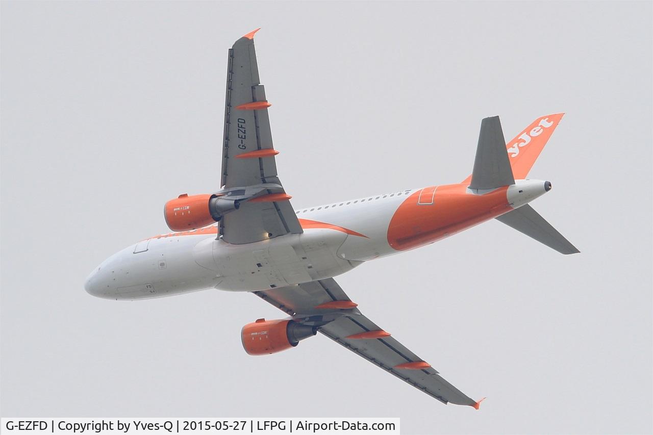 G-EZFD, 2009 Airbus A319-111 C/N 3810, Airbus A319-111, Take-off Rwy 27L, Roissy Charles De Gaulle Airport (LFPG-CDG)