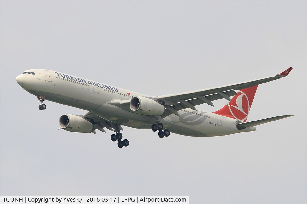 TC-JNH, 2010 Airbus A330-343X C/N 1150, Airbus A330-343X, On final rwy 27R, Paris-Roissy Charles De Gaulle airport (LFPG-CDG)