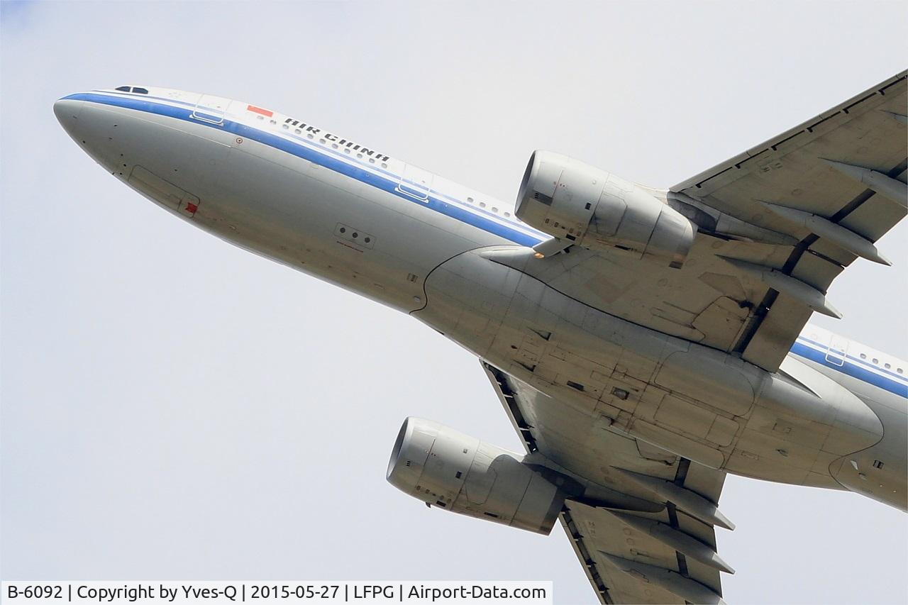 B-6092, 2007 Airbus A330-243 C/N 873, Airbus A330-243, Take-off Rwy 27L, Roissy Charles De Gaulle Airport (LFPG-CDG)