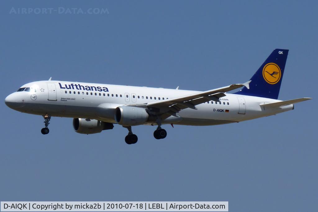 D-AIQK, 1991 Airbus A320-211 C/N 0218, Landing. Scrapped in september 2019.