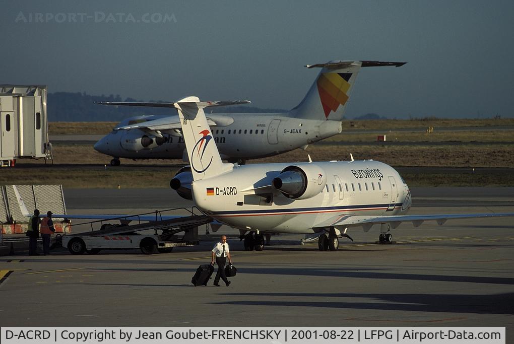 D-ACRD, Canadair CRJ-200ER (CL-600-2B19) C/N 7583, Eurowings at CDG T1 (now Yamal VQ-BPA)