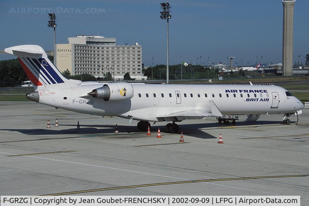F-GRZG, 2002 Bombardier CRJ-701 (CL-600-2C10) Regional Jet C/N 10037, Brit Air (operating for Air France) now HOP