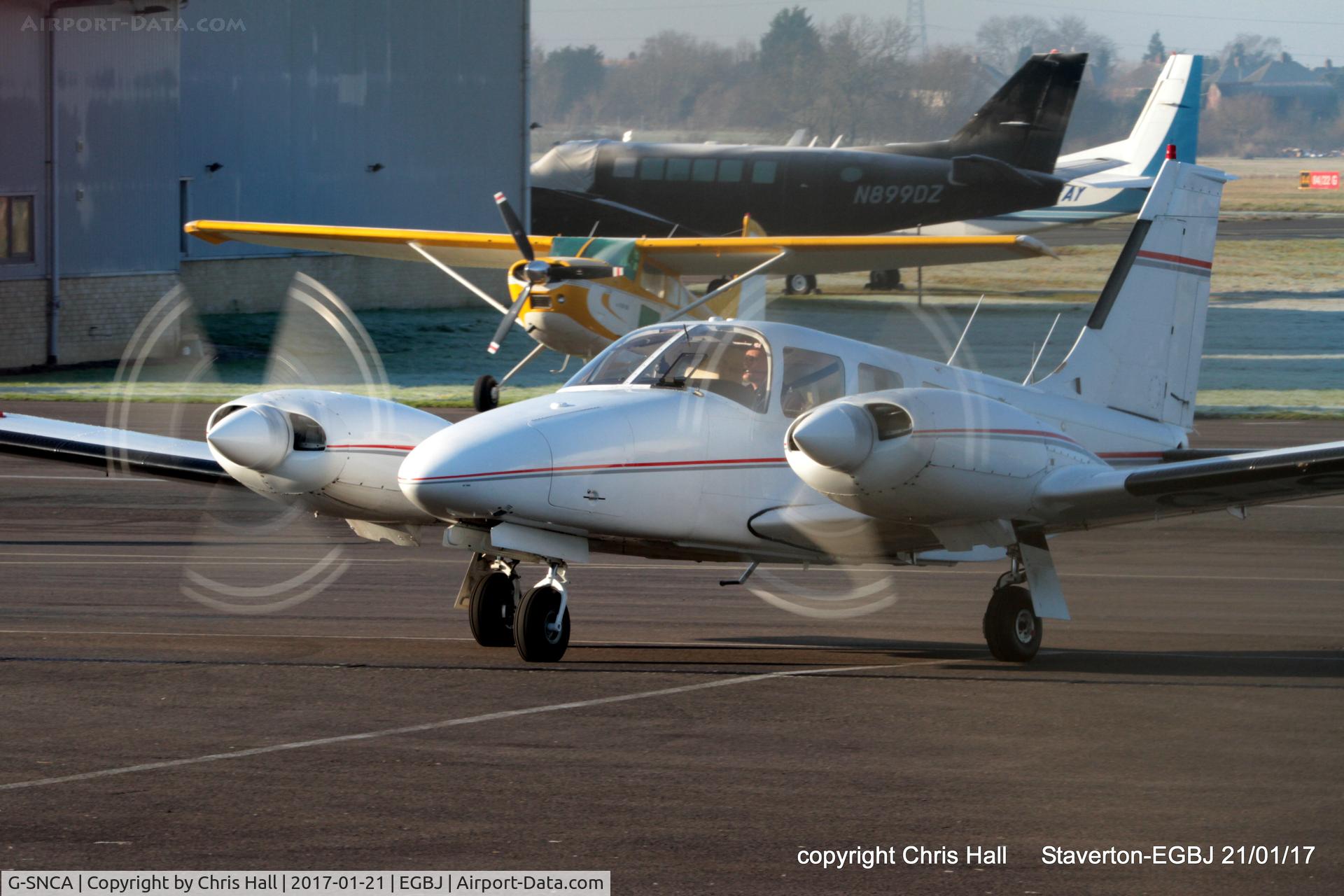 G-SNCA, 1979 Piper PA-34-200T Seneca II C/N 34-7970355, at Staverton
