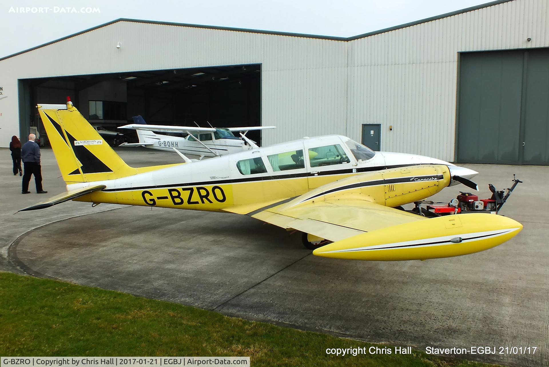G-BZRO, 1969 Piper PA-30 Twin Comanche Twin Comanche C/N 30-1923, at Staverton