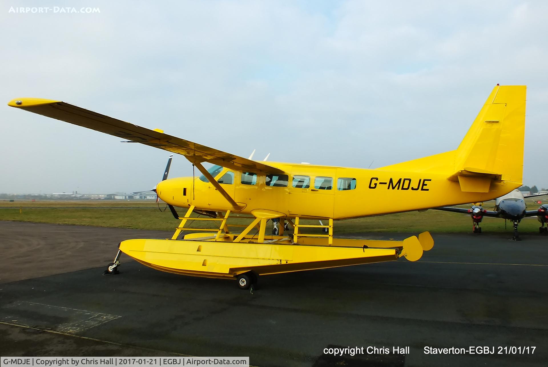 G-MDJE, 2001 Cessna 208 Caravan I C/N 208-00336, at Staverton