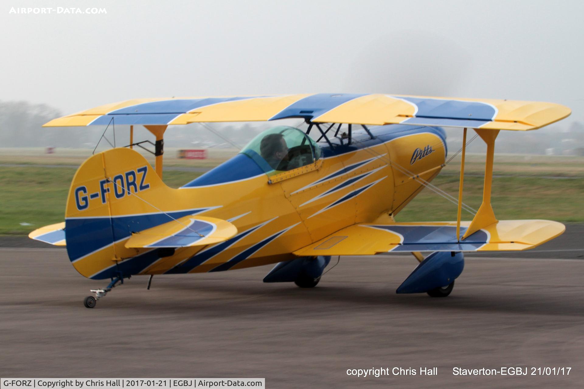 G-FORZ, 1999 Pitts S-1S Special C/N PFA 009-13393, at Staverton