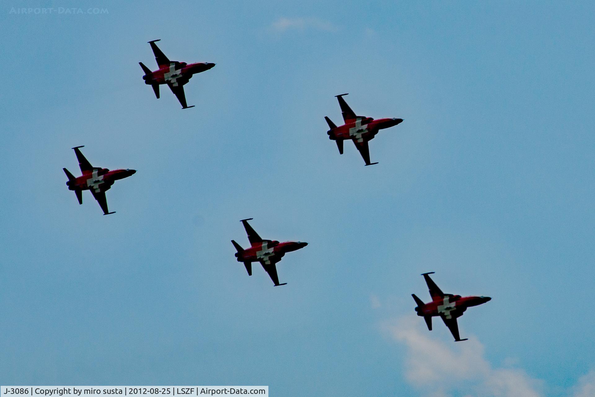 J-3086, Northrop F-5E Tiger II C/N L.1086, Swiss Air Force Northrop F-5E Tiger II Airplanes; Birrfeld Airport