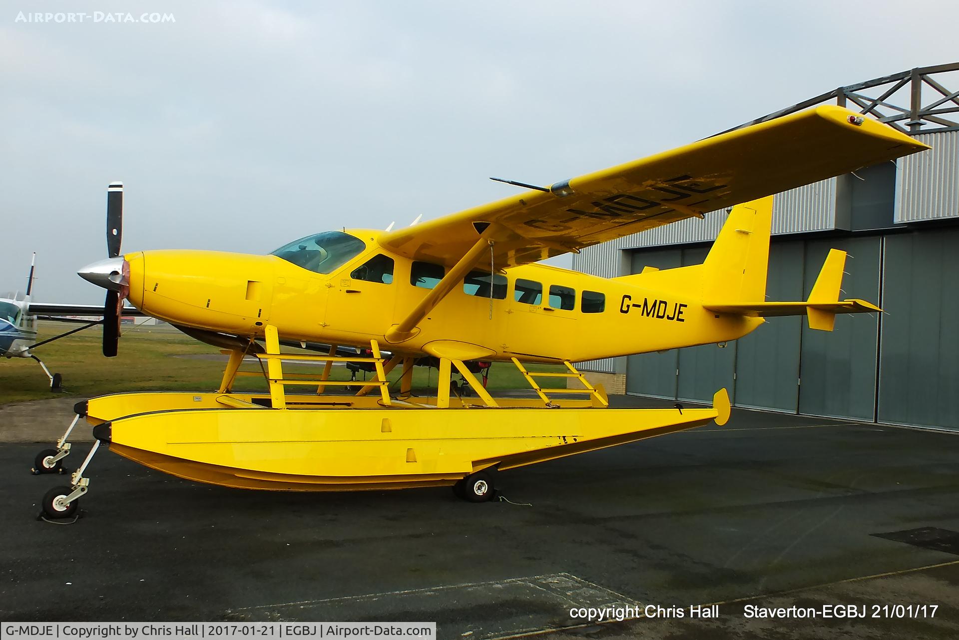 G-MDJE, 2001 Cessna 208 Caravan I C/N 208-00336, at Staverton