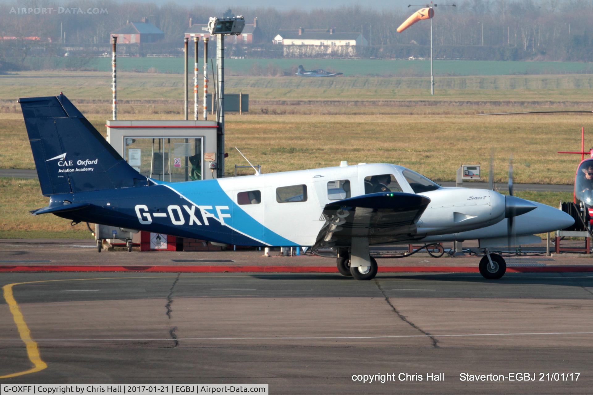 G-OXFF, 2013 Piper PA-34-220T Seneca V C/N 34-49485, at Staverton