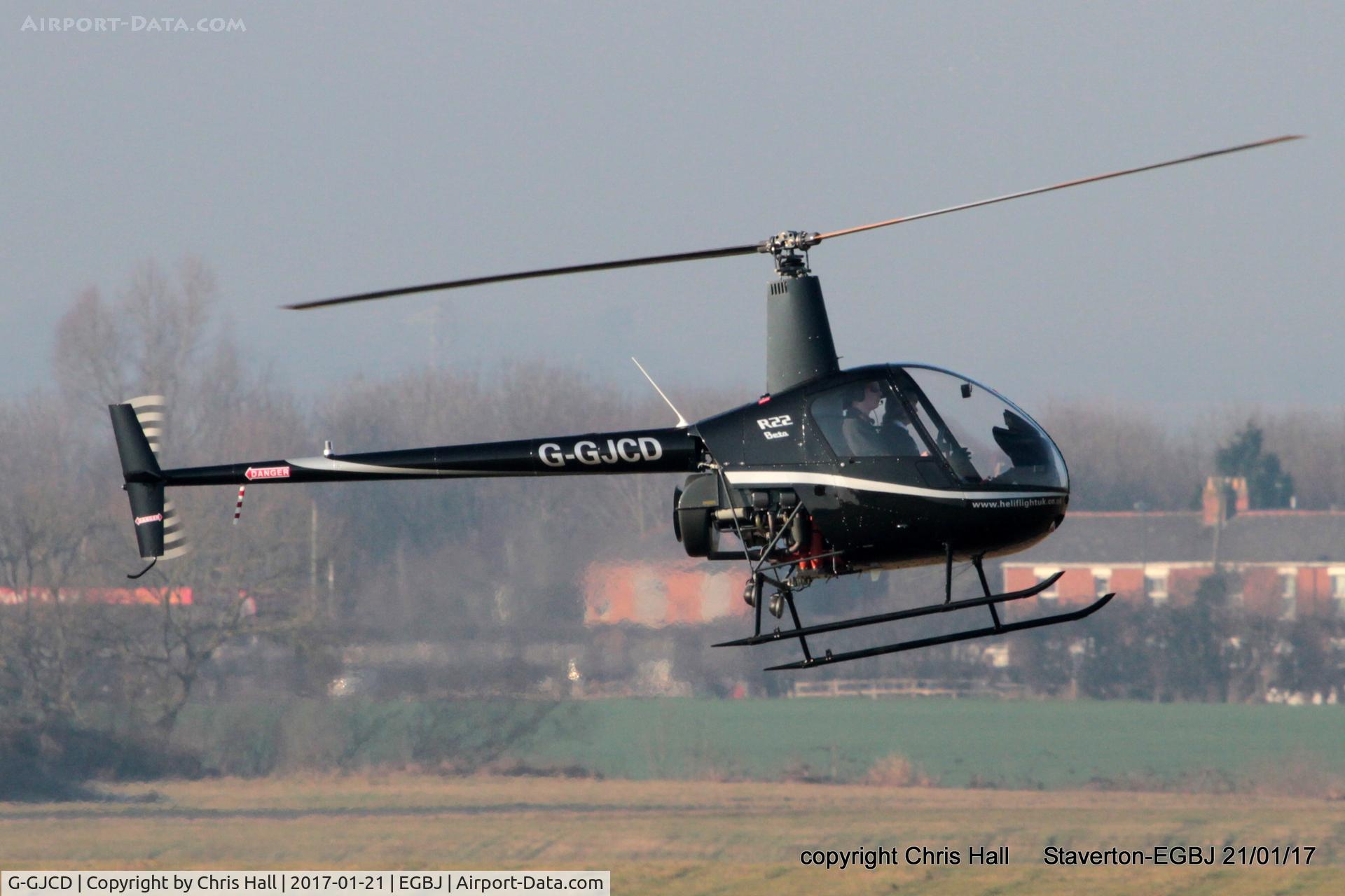 G-GJCD, 1989 Robinson R22 Beta C/N 0966, at Staverton