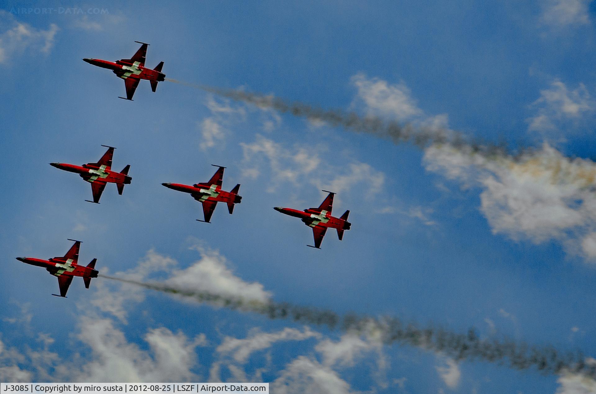 J-3085, Northrop F-5E Tiger II C/N L.1085, Swiss Air Force Northrop F-5E Tiger II Airplanes; Birrfeld Airport
