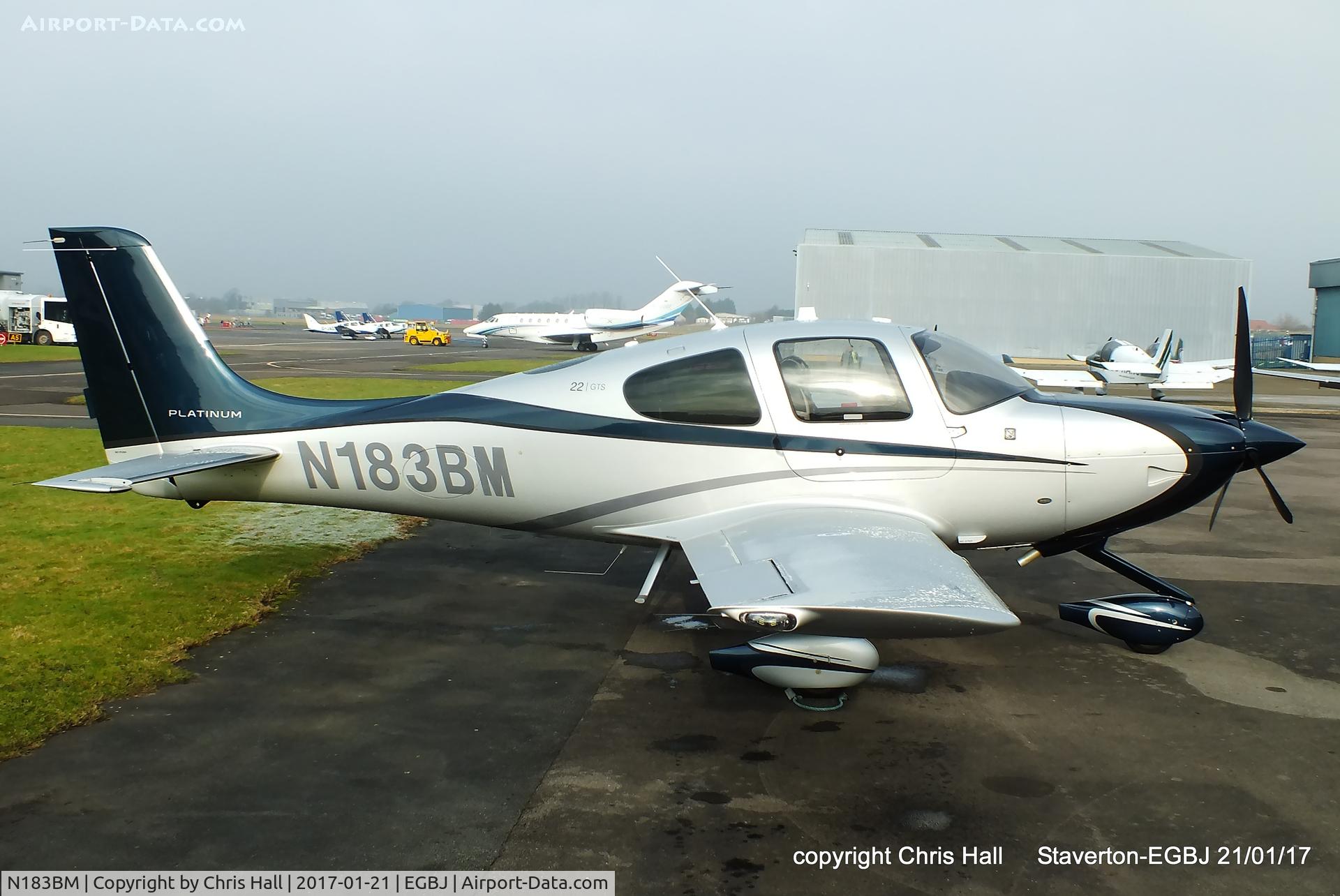 N183BM, 2014 Cirrus SR22 C/N 4080, at Staverton