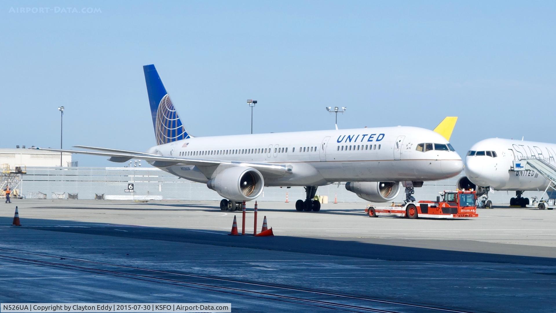 N526UA, 1991 Boeing 757-222 C/N 24994, SFO 2015