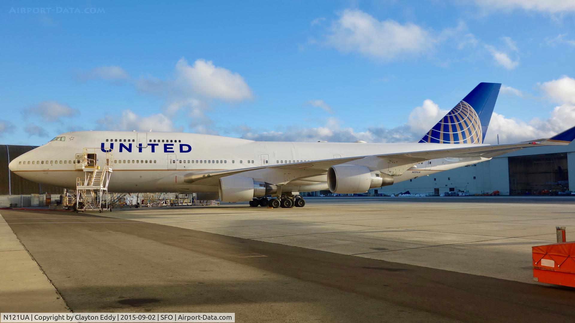 N121UA, 1999 Boeing 747-422 C/N 29167, SFO 2015