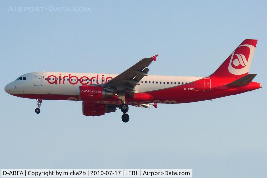 D-ABFA, 2009 Airbus A320-214 C/N 4101, Landing