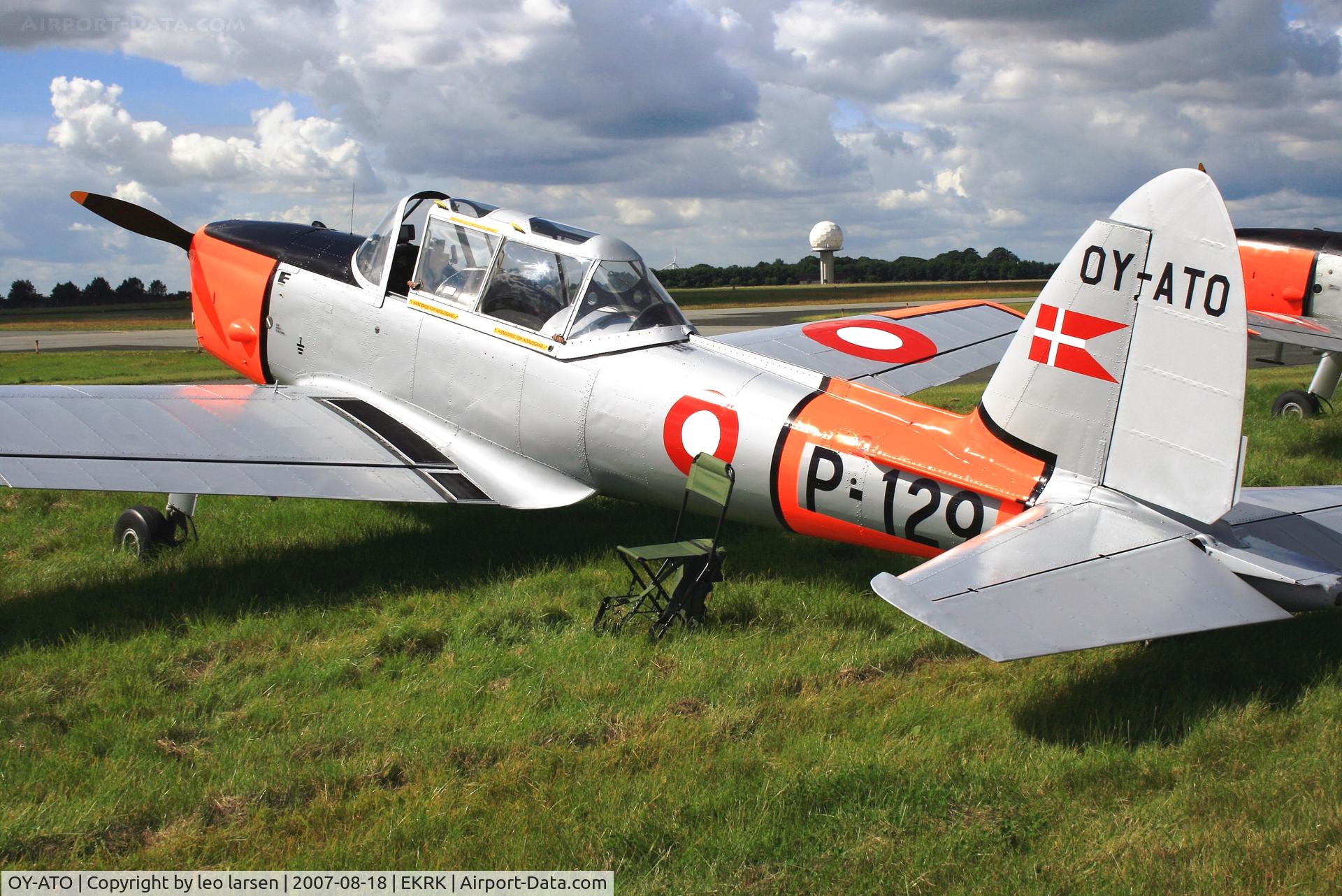 OY-ATO, 1950 De Havilland DHC-1 Chipmunk 22 C/N C1/0108, Roskilde Air Show 18.8.2007