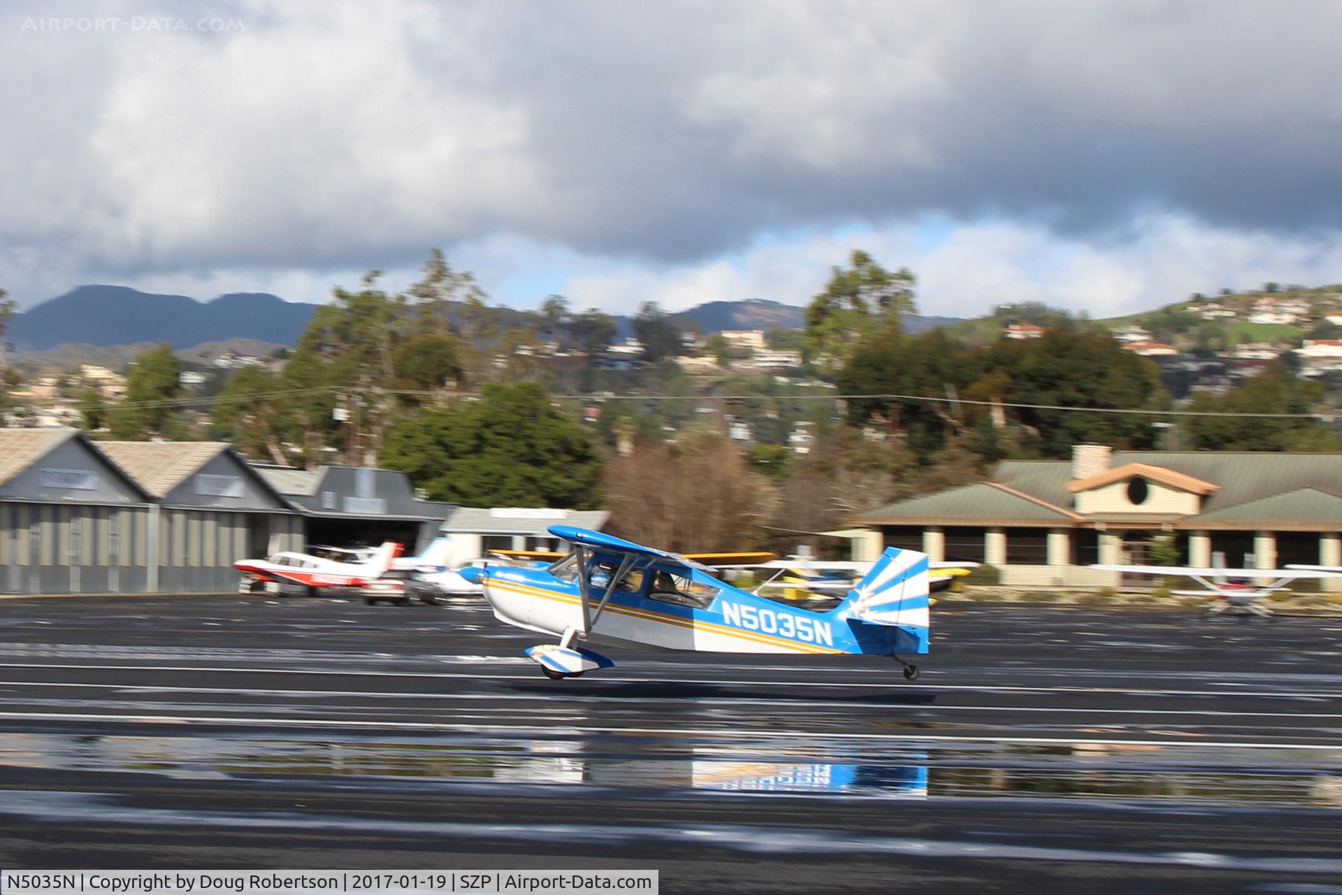 N5035N, 1978 Bellanca 8KCAB Decathlon C/N 470-79, 1978 Bellanca 8KCAB DECATHLON, Lycoming AEIO-320 150 Hp, takeoff roll Rwy 22